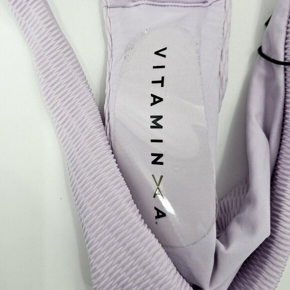 Vitamin A Luciana Bikini Bottom In Soft Lilac EcoTex Various Size S M - Picture 3 of 7